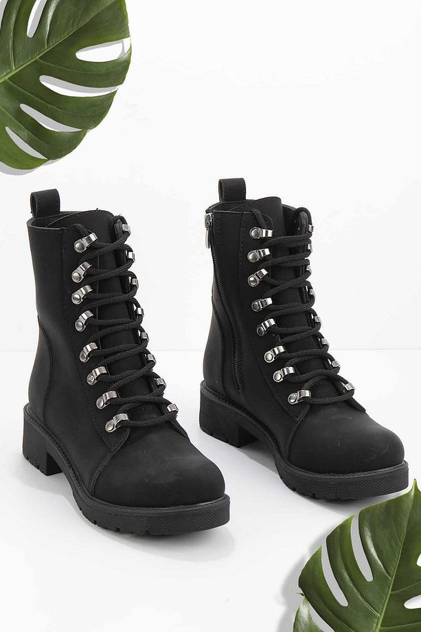 Siyah Kadın Bot & Bootie K02839024201 - 1
