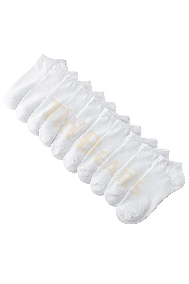 10’lu Düz Basic Patik Çorap Seti Günlük Kullanım - 2