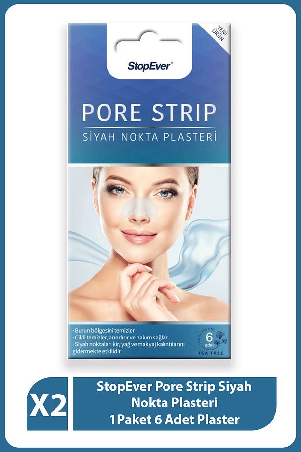 Pore Strip Siyah Nokta Plasteri ( 6 X 2 ) (TEA TREE) | Siyah Nokta Karşıtı - 1
