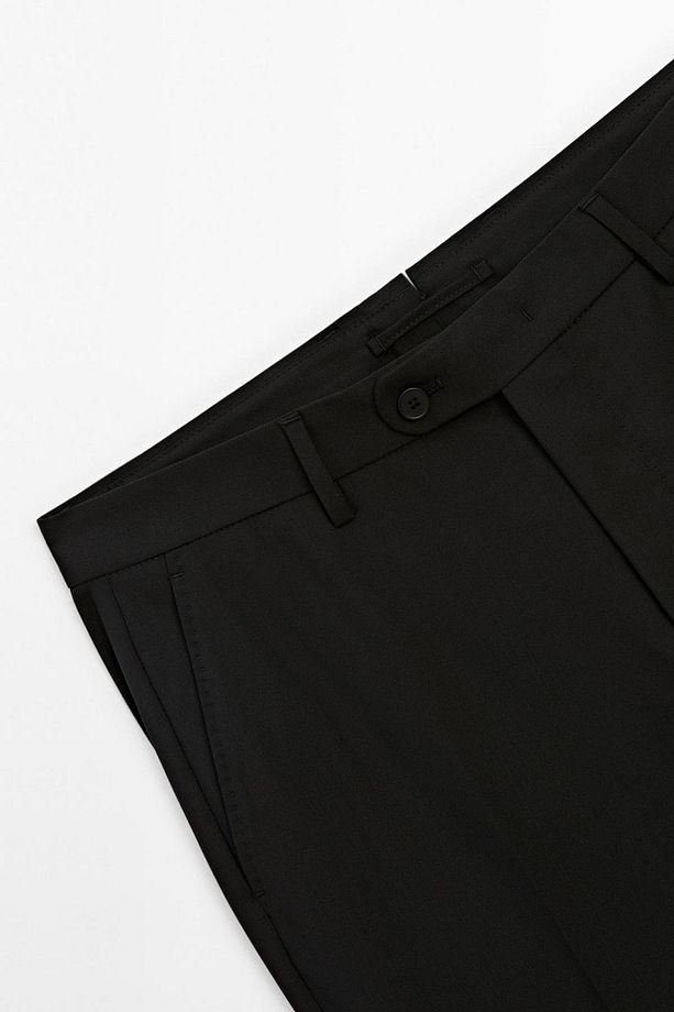 %100 yün klasik pantolon - 7