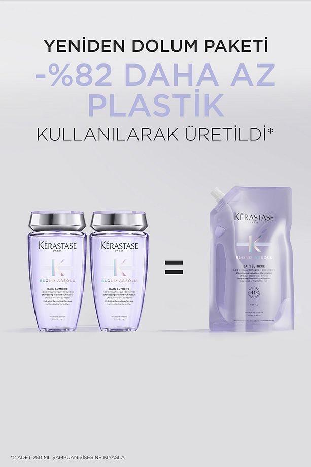 Blond Absolu Bain Lumiere Işlem Görmüş Sarı Saçlar Için Parlaklık Veren Şampuan 500 ml - 3