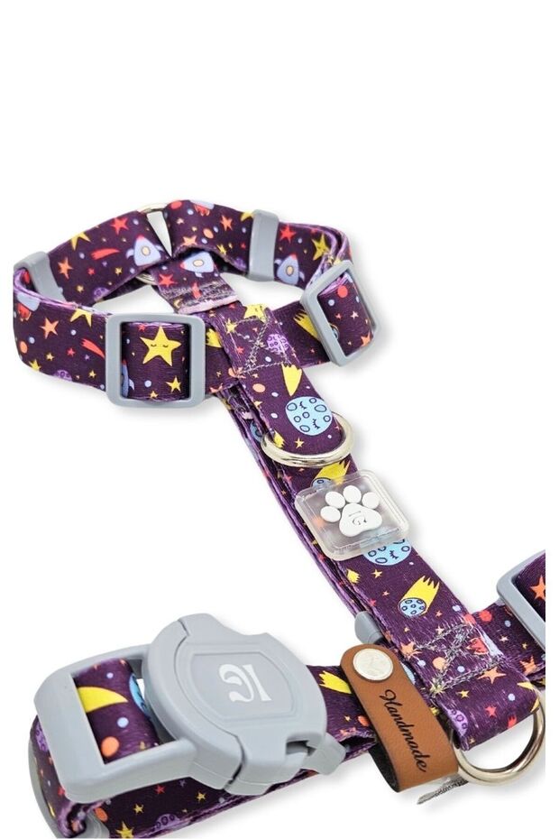 Recycled Patterned H Type Chest Collar - 5