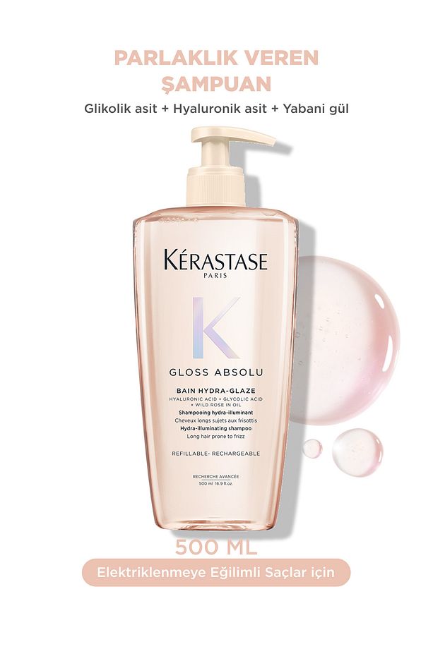 Gloss Absolu Bain Hydra-glaze Büyük Boy Şampuan 500 ml - 1