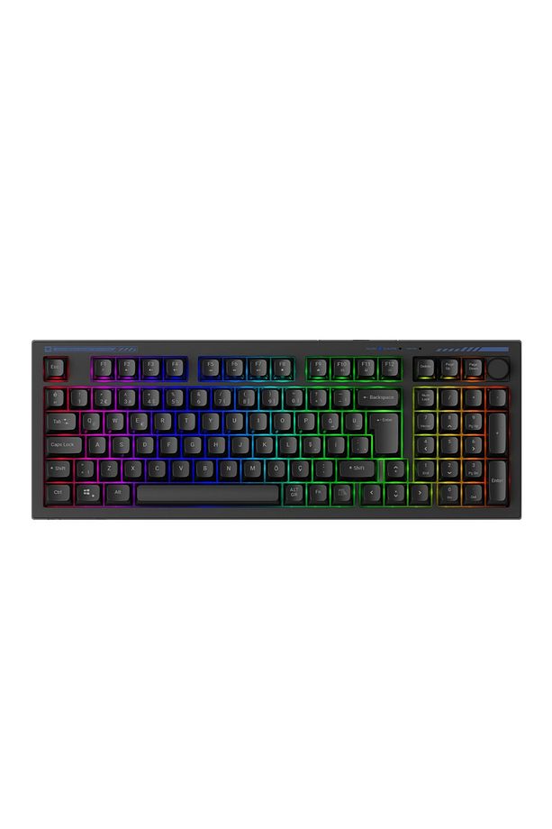 K1 Kablolu Membran RGB Siyah Türkçe Q Gaming Klavye - 1