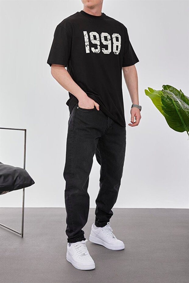 Erkek 1998 Siyah Tshirt - 4