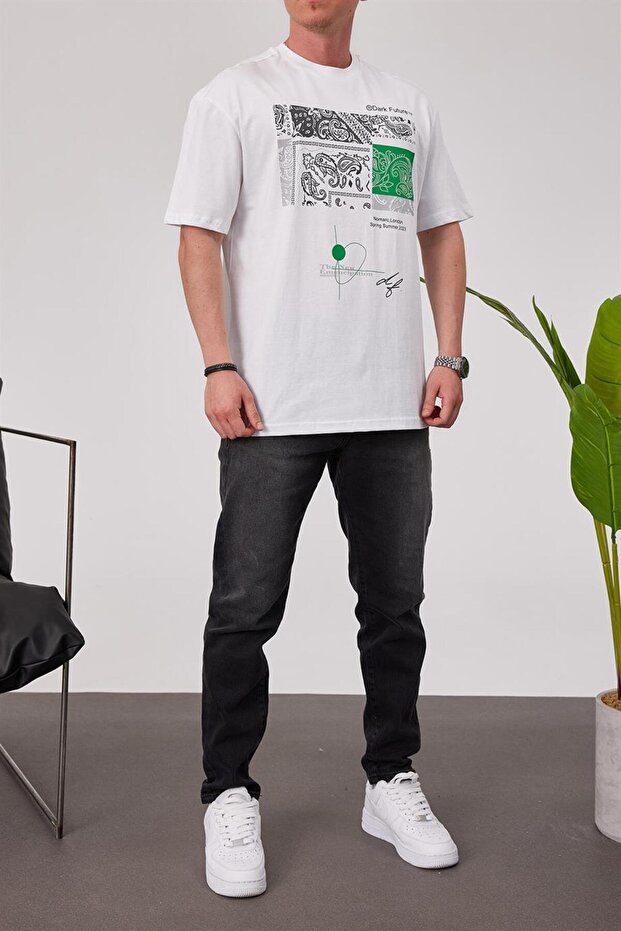 Dark Future Beyaz Tshirt - 3
