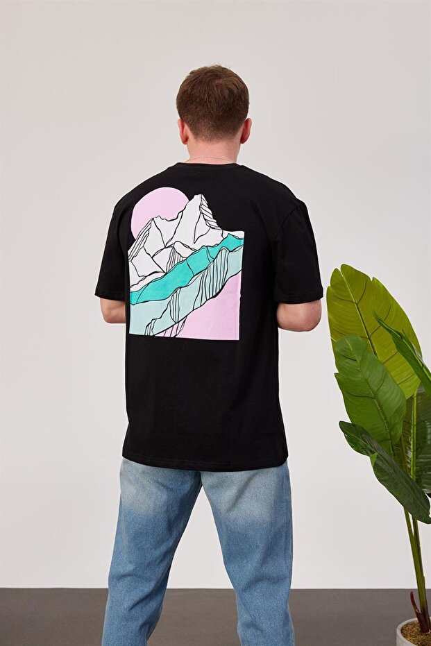 Buz Dağı Siyah Tshirt - 1