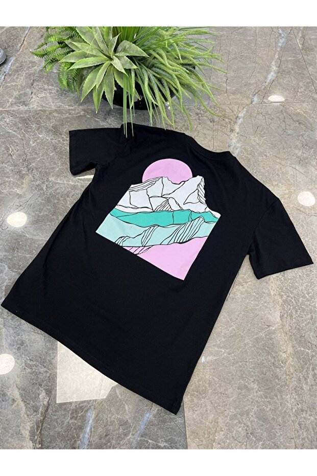 Buz Dağı Siyah Tshirt - 5