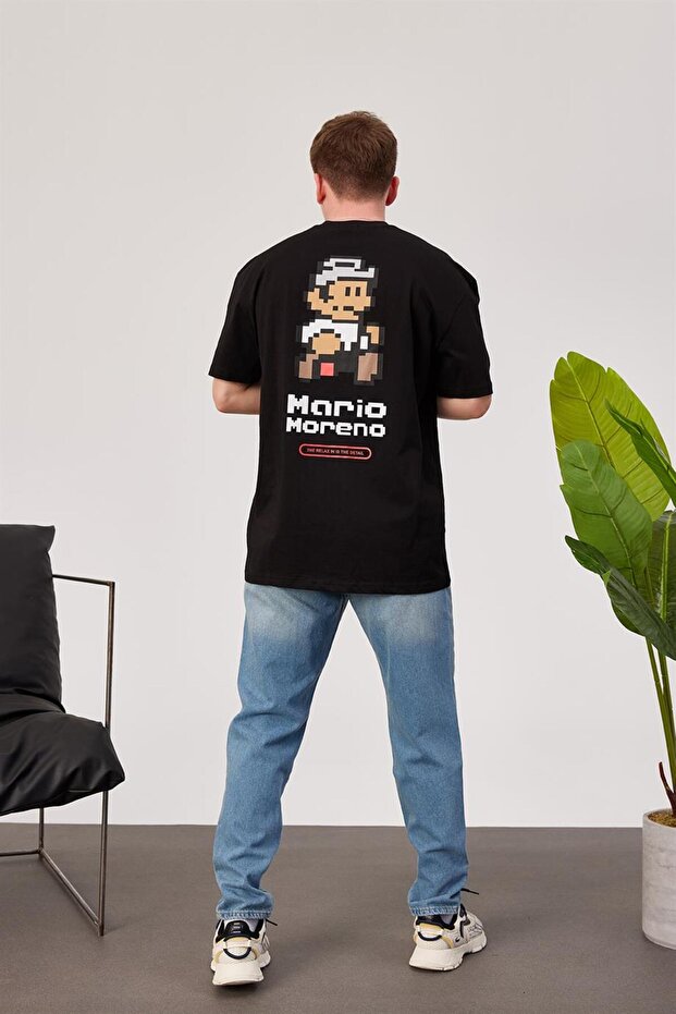 Mario Siyah Tshirt - 4