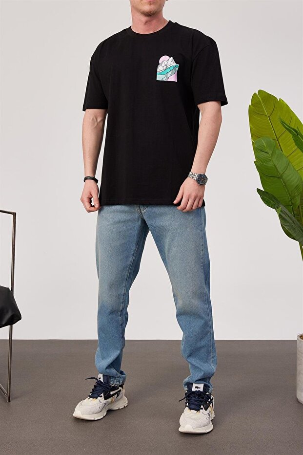 Buz Dağı Siyah Tshirt - 4