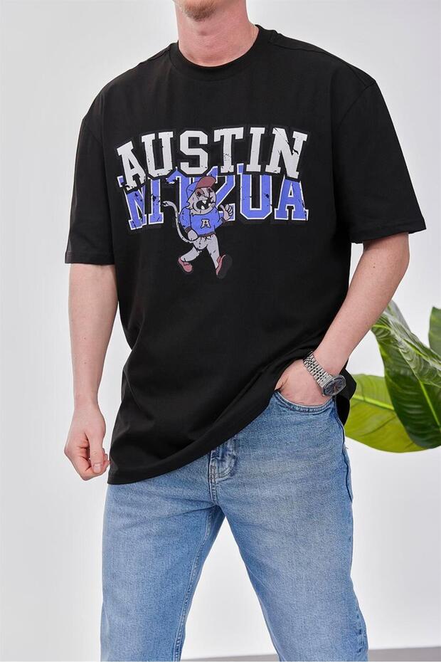 Austin Siyah Tshirt - 2
