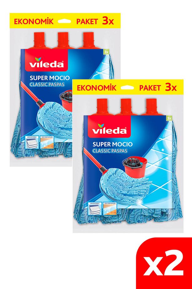 2 Paket Supermocio 3 Lü Klasik Yedek Paspas - 1