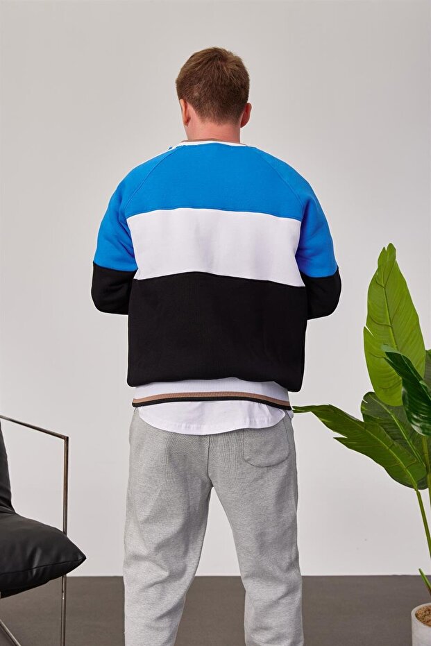 Unilions Mavi Siyah Sweatshirt - 3