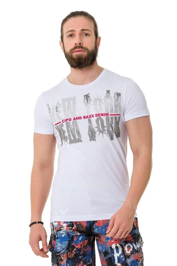 Ct733 stoned new york Printed t-shirt