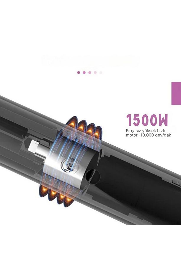 818 11 Başlık Multi Styler Hava Üflemeli Saç Şekillendirme Kurutma Çok Fonksiyonlu Ultra Set - 8