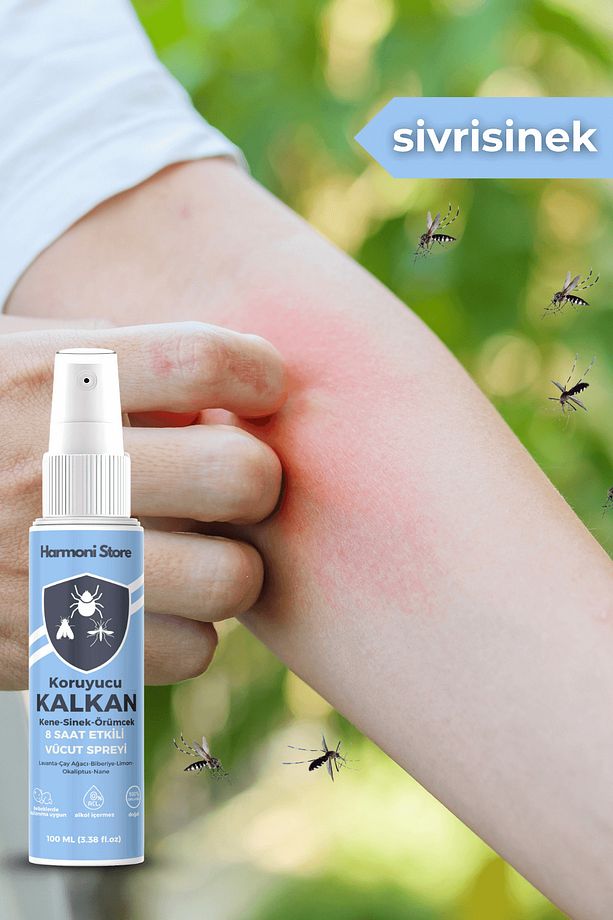 Sivrisinek ve Kene Kovucu Bitkisel Vücut Spreyi | Yetişkin ve Çocuklar İçin | 100 ml Tatil Boy - 8
