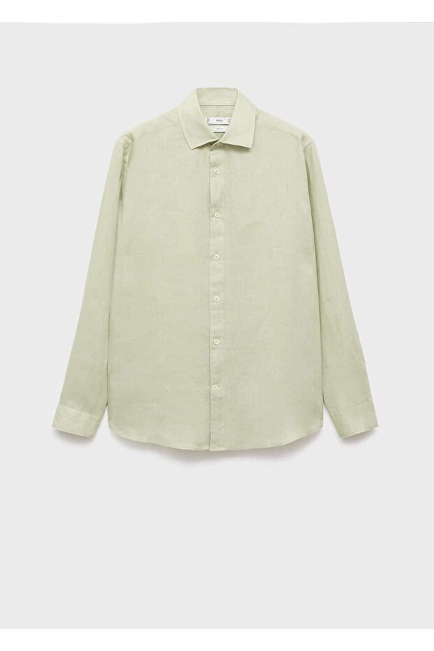 %100 keten gömlek - 3