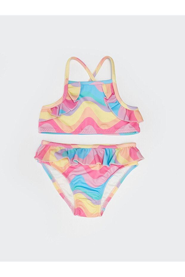 Lcw Eco Flexible Fabric Baby Girl Bikini Set