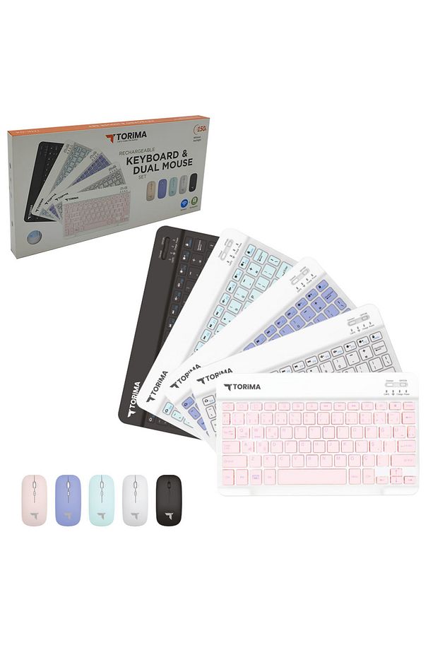 Mor Tmk-04 Bluetooth Kablosuz Klavye Ve Mouse Seti - 6
