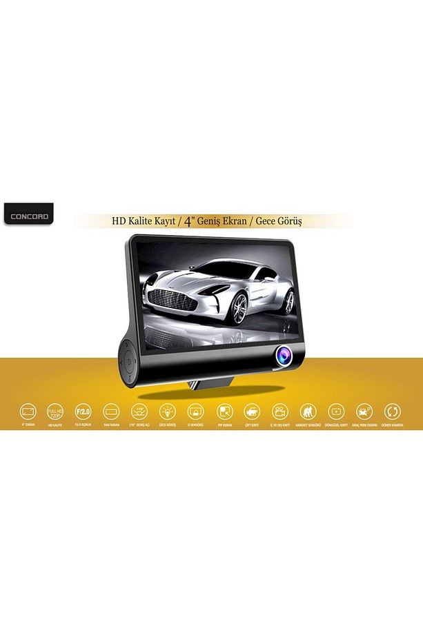 C‑657 Full Hd Araç Kamerası –g‑sensör, 170° Geniş Açı, Gece Görüşlü & Döngüsel Kayıt - 2