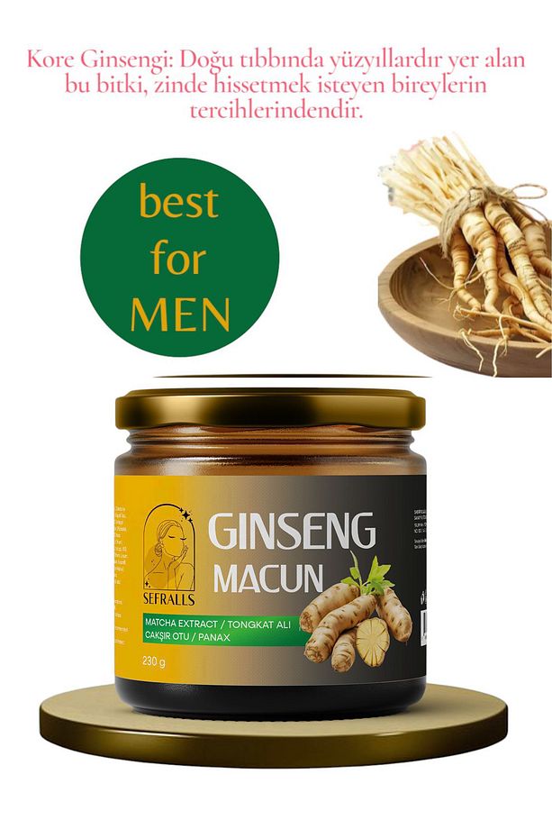 Ginseng, Maca Extract, Tongkat Alı, Çakşır Otu, Panax, Bitkisel Karışımlı Macun Ginseng Macun 230gr - 1