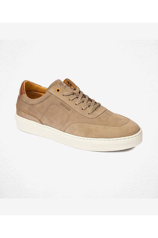 Erkek Vizon Hakiki Deri Sneaker Ayakkabı 4y1sa17421 - 1