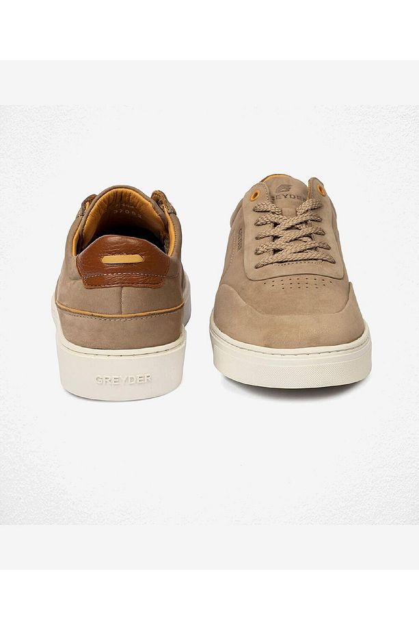 Erkek Vizon Hakiki Deri Sneaker Ayakkabı 4y1sa17421 - 7