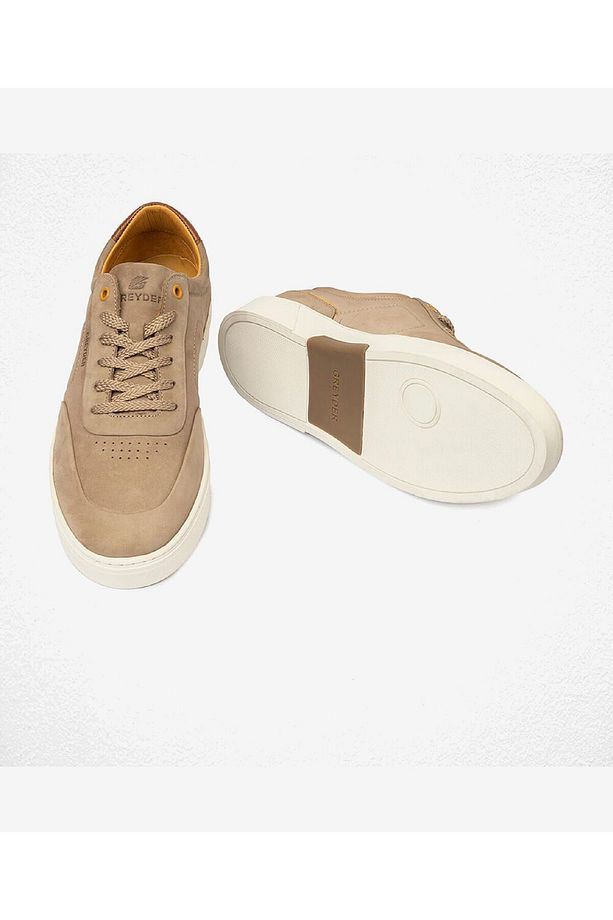 Erkek Vizon Hakiki Deri Sneaker Ayakkabı 4y1sa17421 - 6
