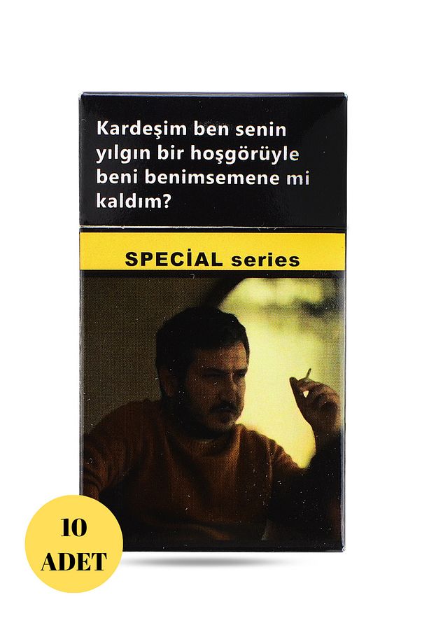 Özel Seri 10 Adet Karton Sigara Kutusu Yılmaz Gibi Çok Amaçlı Boş Kutu Special Series 10 Adet - 1