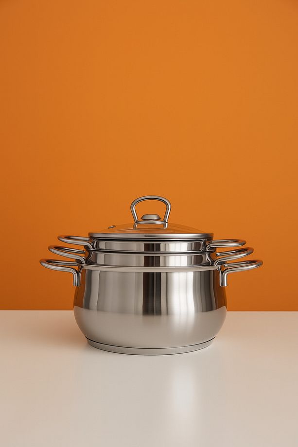 Elora Paslanmaz Çelik 6 Parça Tencere Güveç Seti 1.20 L X 1.60 L X 2.20 Litre Yanmaz Yapışmaz Taban - 4