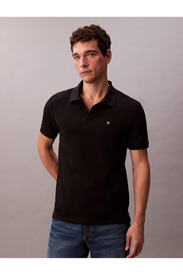 Pánská černá polo trička - 1