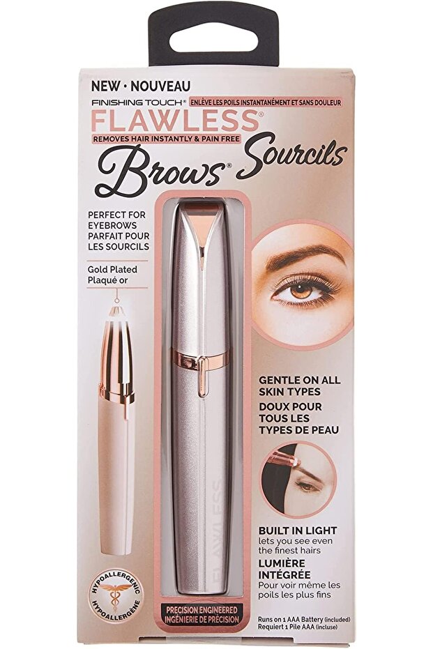 Finishing Touch Flawless Original & Official Brows Facial Hair Remover with Gold Plated Head - Canad