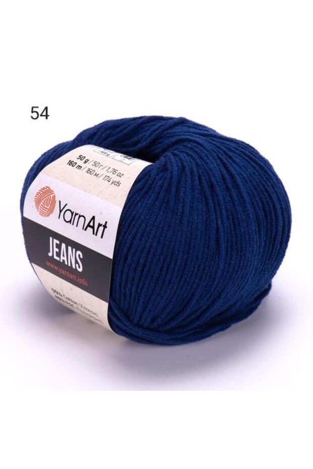 خيط جينز يارن ارت رقم اللون _ 54 Jeans _ العدد 3 بكرة