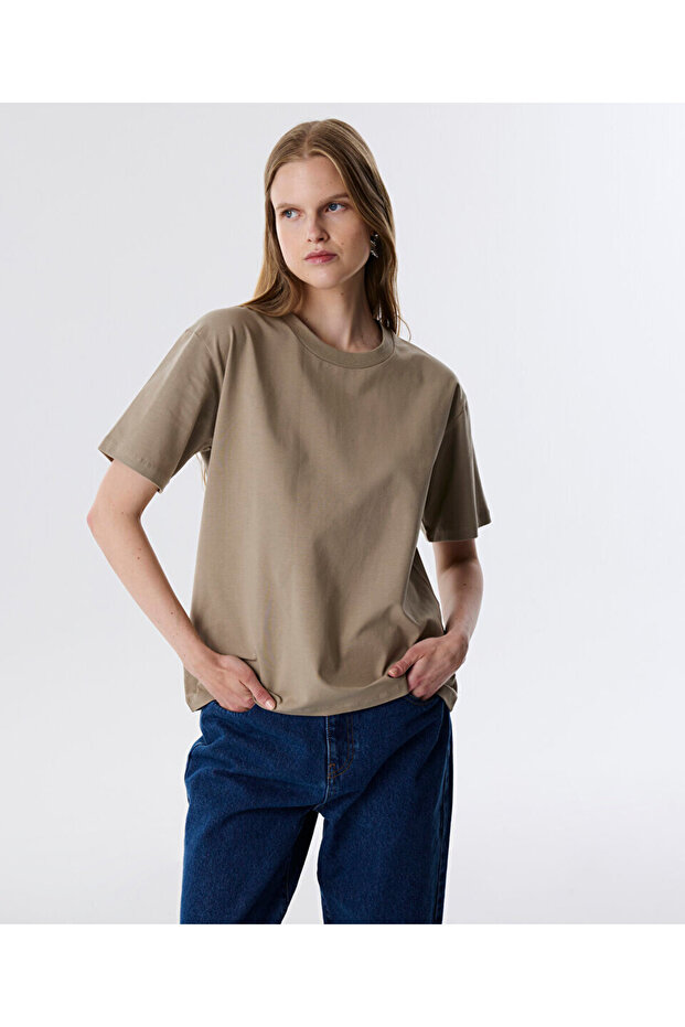 BİSİKLET YAKA BASIC T-SHIRT - 1