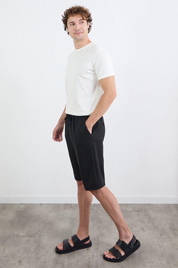 Basic Beli Bağlamalı Cepli Şort - 3