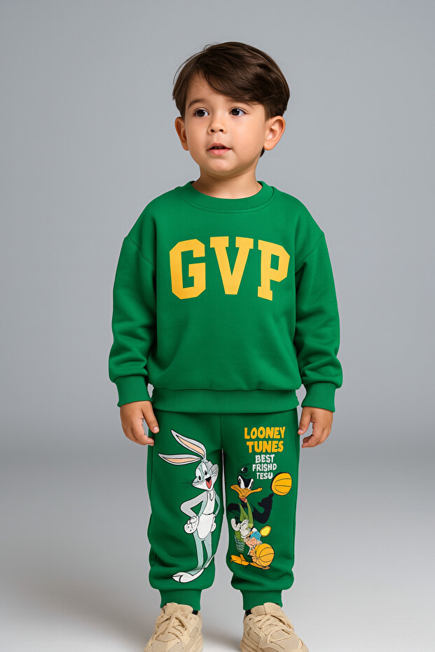 Green Seasonal Top and Bottom Set