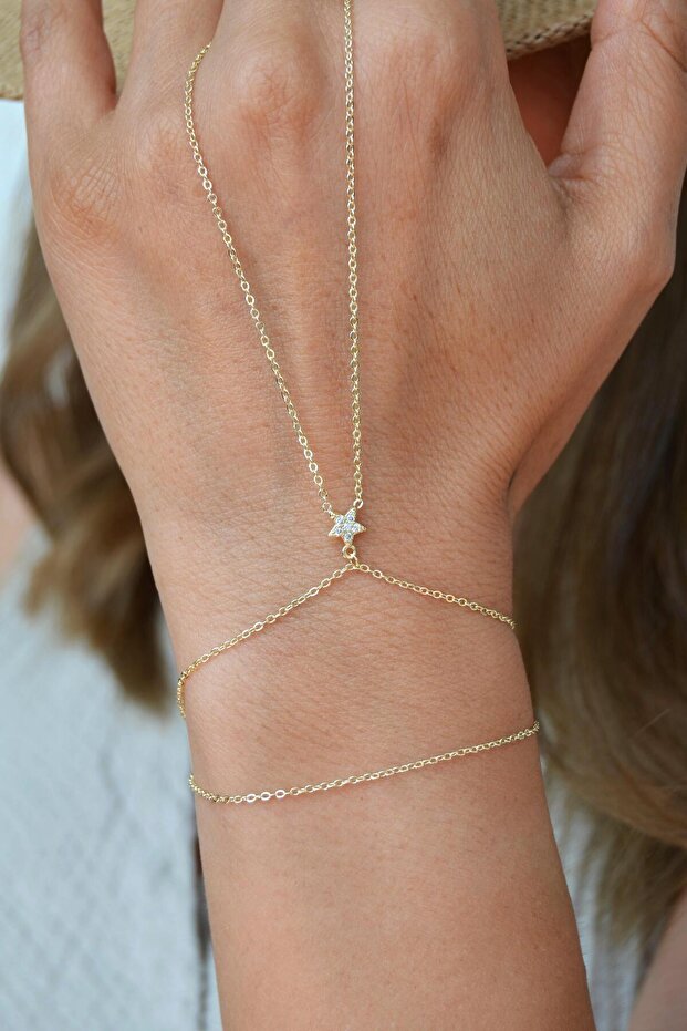 Mini Starry Şahmeran Elegant Thin Single Star Detailed Şahmeran