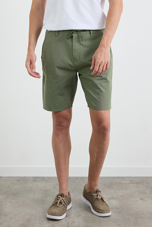 Gabardin Kargo Cepli Şort - 1