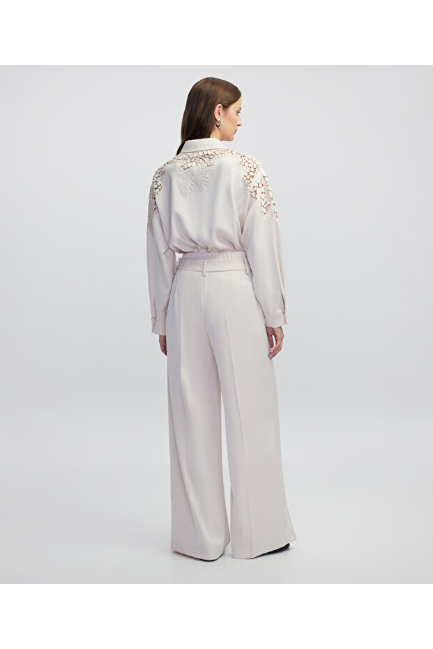 Çift kat bel pantolon - 5