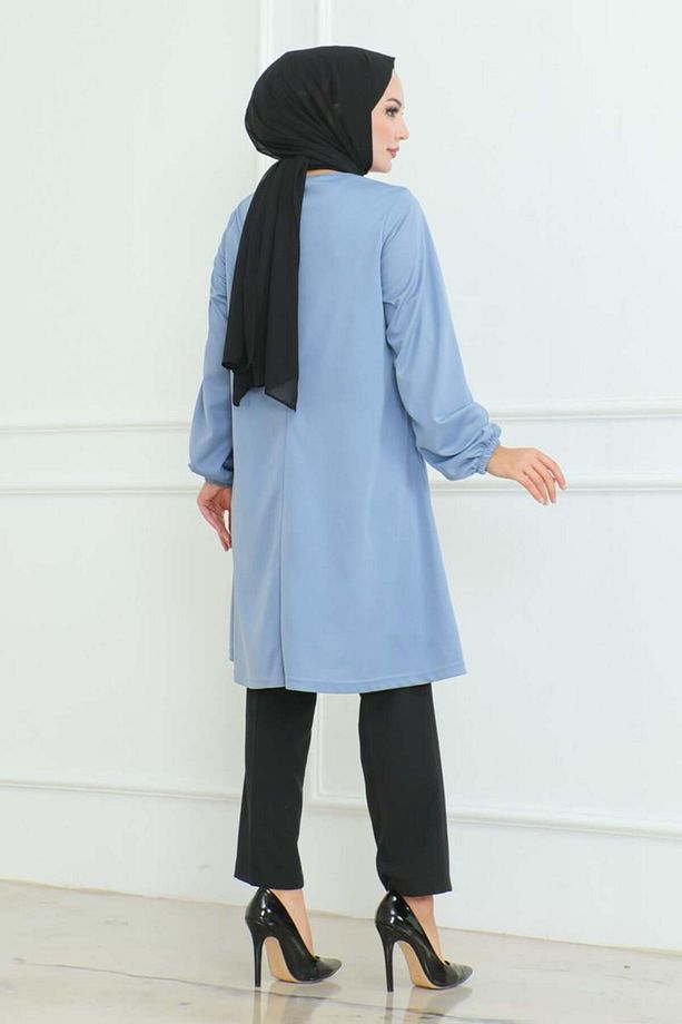 Oversize Tunik BEBE MAVİSİ - 4