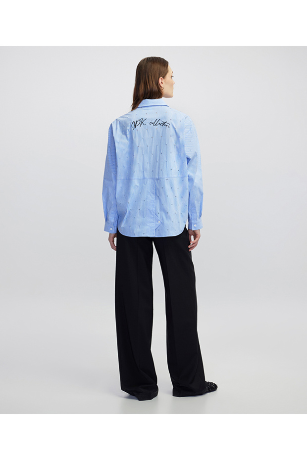 Eskitme efektli gömlek - 7