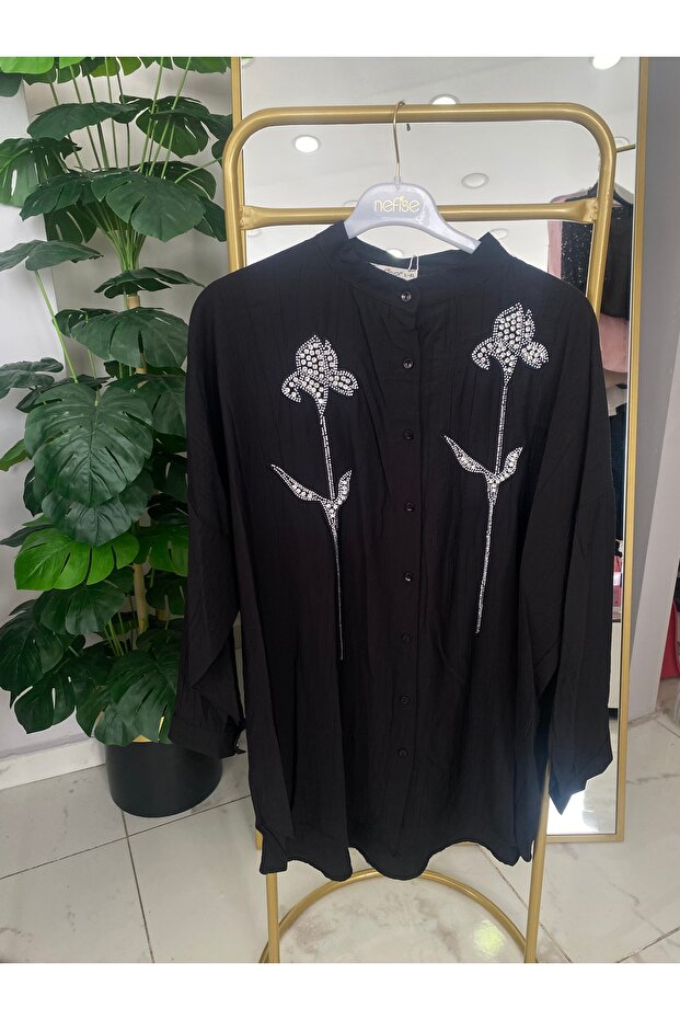 Çiçek Taşlı gömlek - 1