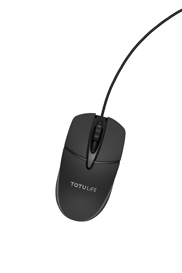 ماوس بصري سلكي - أسود - 1