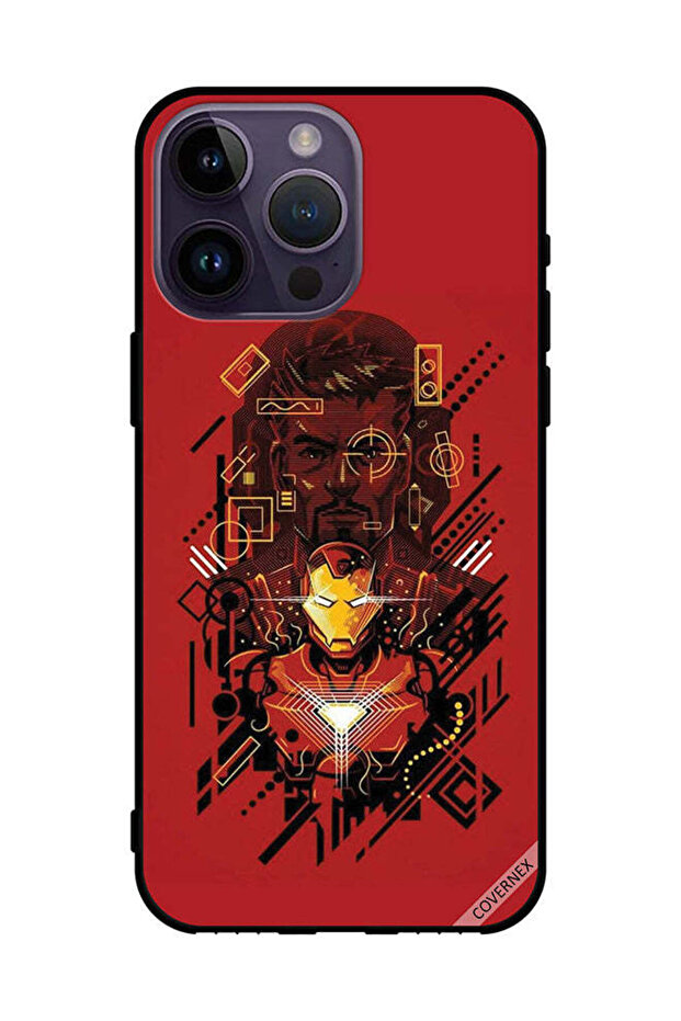 غطاء حماية لهاتف Apple iPhone 14 Pro Max، رسم الرجل الحديدي
