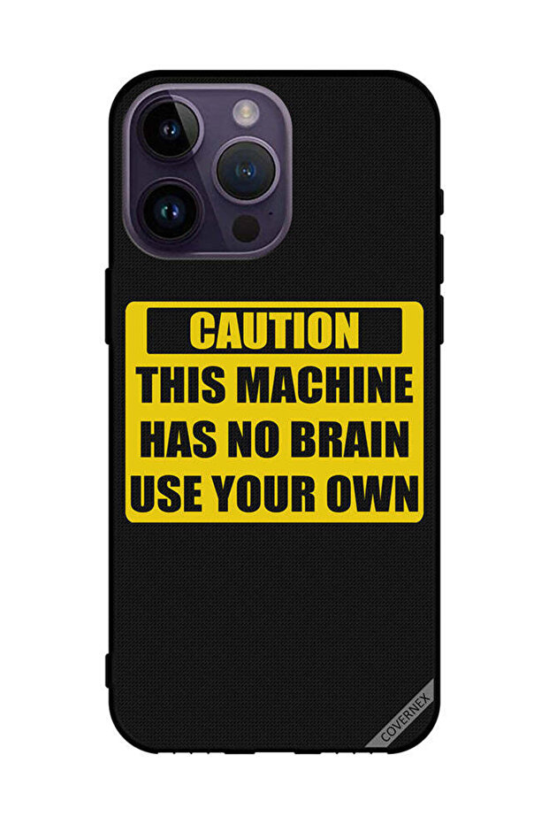 غطاء حماية لهاتف Apple iPhone 14 Pro Max تحذير: هذه الآلة ليس لها عقل