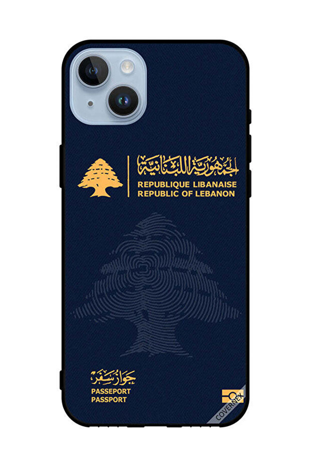 غطاء حماية لهاتف Apple iPhone 14 Plus جواز سفر لبناني