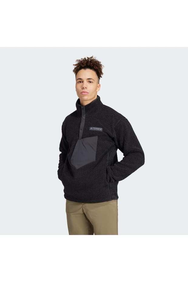 Terrex Xploric High Pile Fleece Pullover Sweatshirt - 1