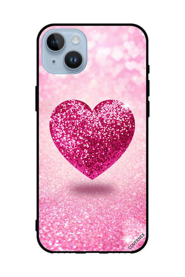 غطاء حماية لهاتف Apple iPhone 14 Plus قلب لامع (2)
