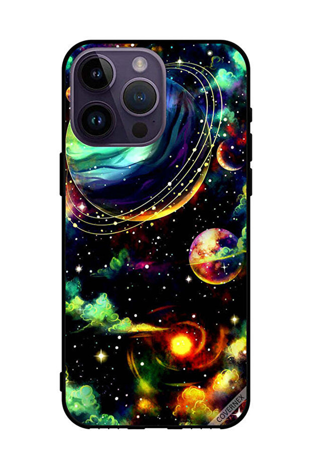 غطاء حماية لهاتف Apple iPhone 14 Pro Max نباتات زحل