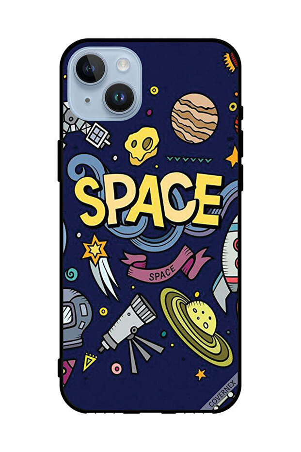 Protective Case Cover For Apple iPhone 14 Plus Space Art